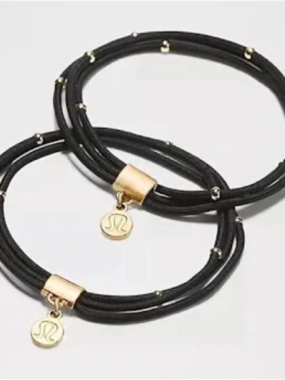 Lululemon Multi-band charm hair elastics- 2 pack